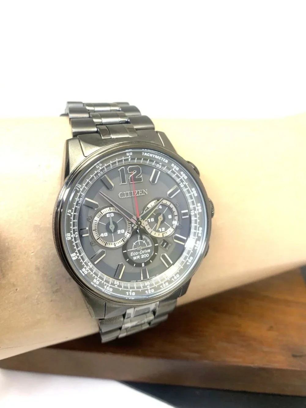 Citizen Men's Watch Nighthawk CA4377-53H Eco-Drive Chronograph Gray Gunmetal